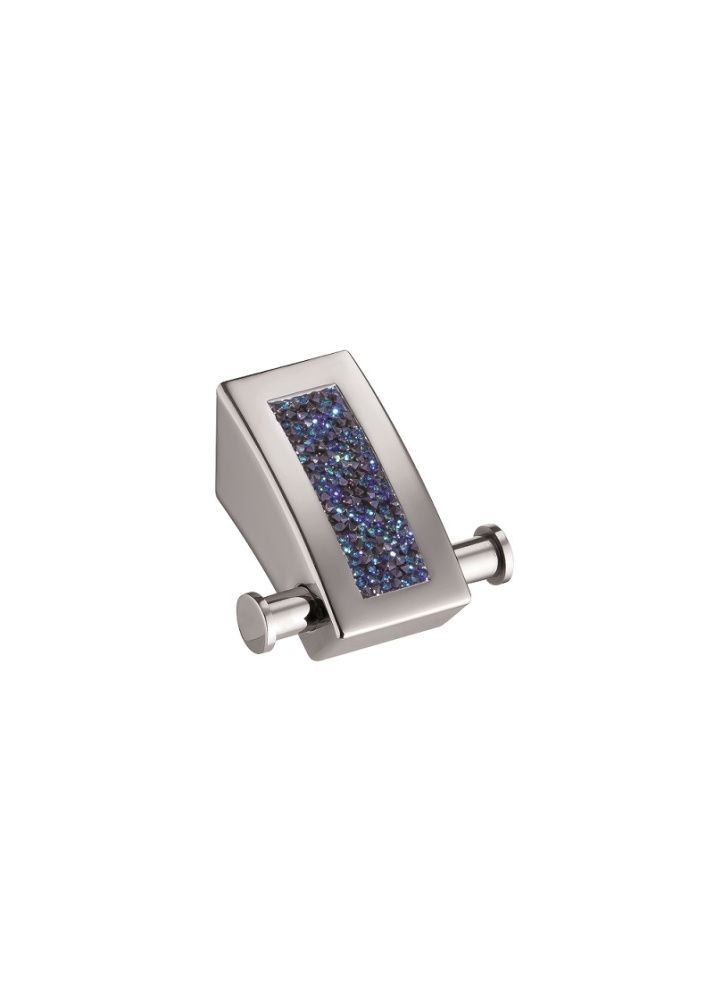 Sanibano Estrella, крючок двойной, цвет хром-кристаллы Swarovski bermudа blue