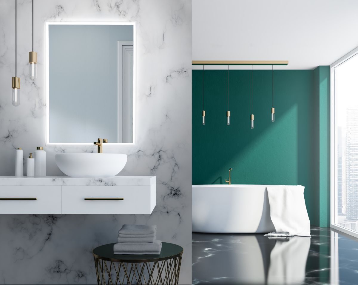 Xpertials Amira, зеркало 80х80 см, 1 датчик: LED подсветка с регулировкой яркости