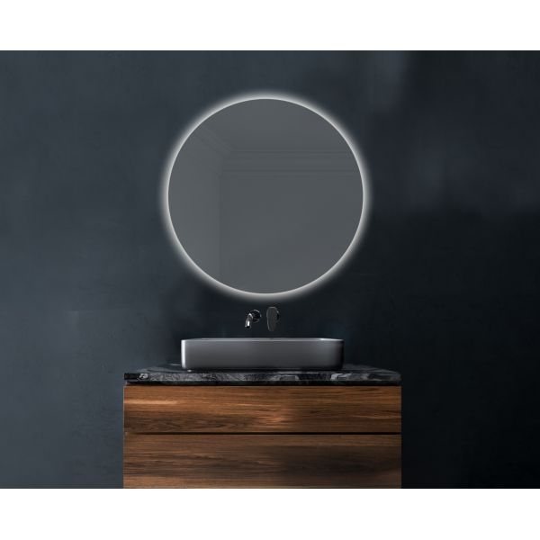 Xpertials Siro, зеркало Ø100 см, 1 датчик: LED подсветка с регулировкой яркости