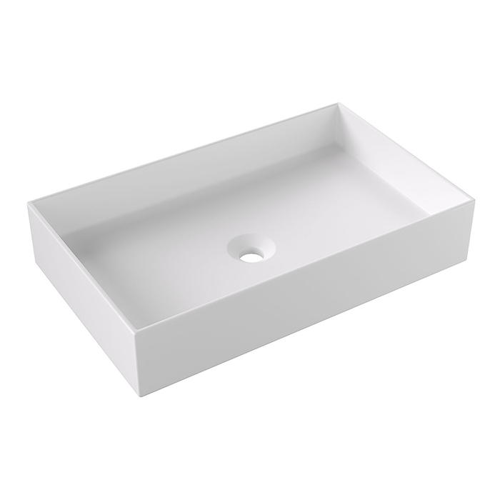 Alice Hide Раковина 60x37х12см., накладная, без отв., цвет: белый матовый