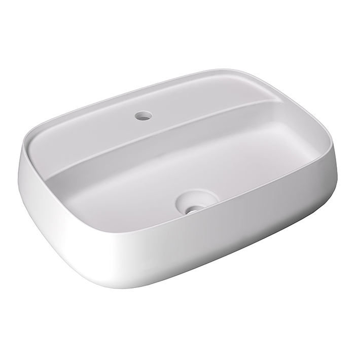 Alice Nur Plan Раковина 60x45x15см., накладная, 1 отв., цвет: белый матовый