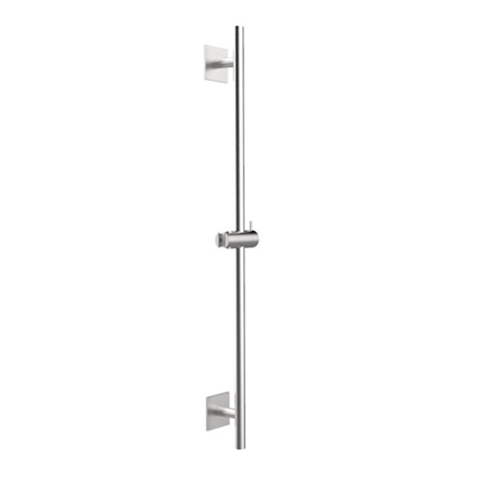 Almar 316 Stainless Steel Штанга душевая настенная 90см., с держателем для ручного душа, цвет: нержавеющая сталь брашированная AISI 316