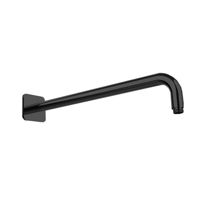 Almar Arms Кронштейн для верхнего душа, настенный 42см., с квадратным отражателем, цвет: черный металл брашированный PVD