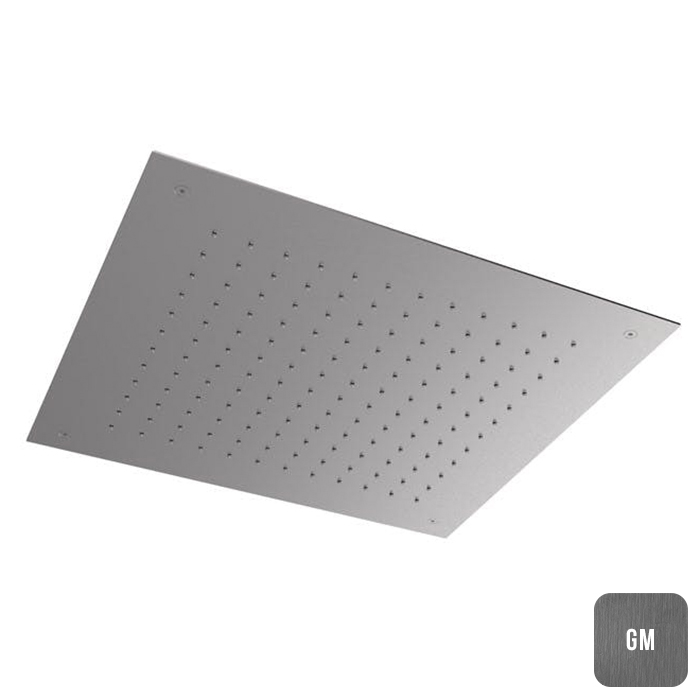 Almar Душевая лейка потолочная встраив., 50х50см, 1 режим, цвет: Gun Metal Brushed PVD