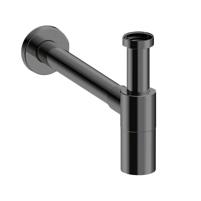 Almar Mixers Сифон для раковины, цвет: черный металл брашированный PVD