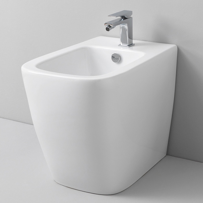 Artceram A16 Биде напольное 36х52 см, 1 отверстие, цвет: матовый  белый