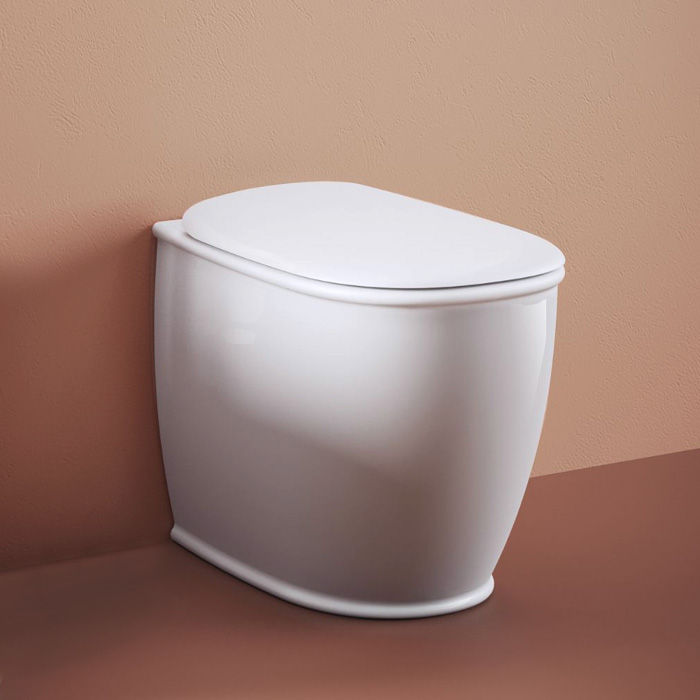 Artceram Atelier Унитаз напольный, 52х37хh42см, безободковый, слив универсальный, с крепежом, цвет: белый матовый