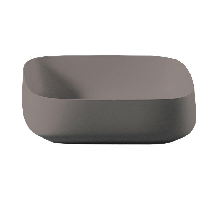 Artceram Cognac Раковина накладная Quadro 55x35 см, Saniglaze, цвет: gravel