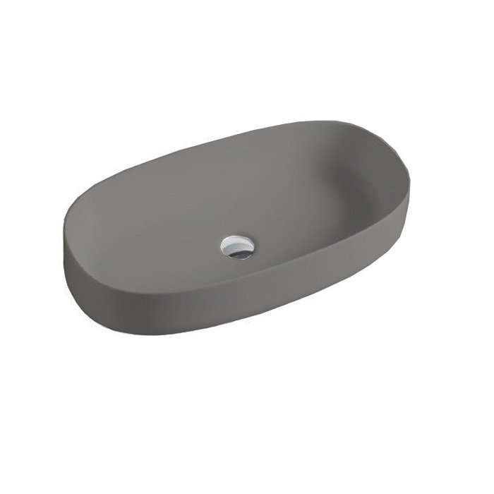 Artceram Cognac Раковина накладная 68x35 см, Saniglaze, цвет: grigio oliva