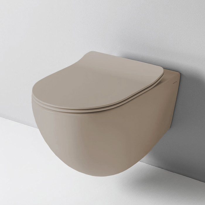 Artceram File 2.0 Унитаз подвесной 36х52см, безободковый, турбо смыв the.reel, saniglaze, цвет: matera