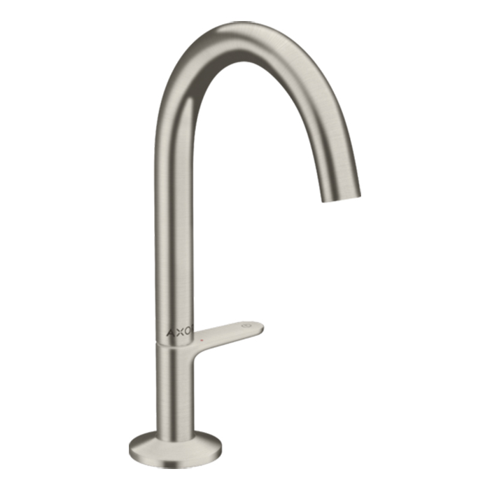 Axor One Смеситель для раковины Sel 170, на 1 отв., с донным клапаном Push-Open, цвет: сталь