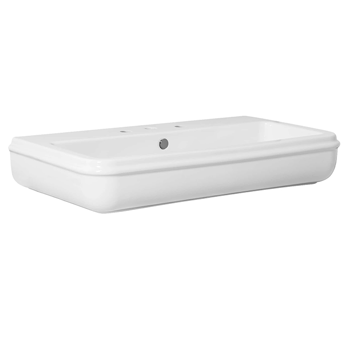 Azzurra Charme Раковина подвесная/накладная 68x46xH18 см, 1 отв., цвет: Bianco lucido
