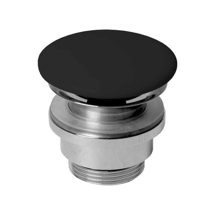Azzurra Донный клапан для раковины, click clack, с крышкой керамической, цвет: Carbone