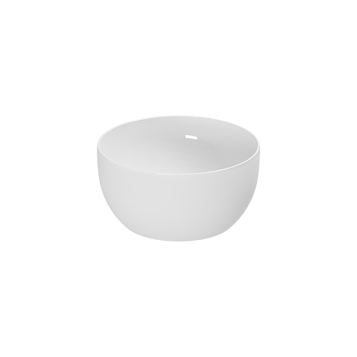 Azzurra Elegance Circle Раковина круглая накладная, Ø40xH20 см, без отв., без перелива, цвет: Bianco lucido