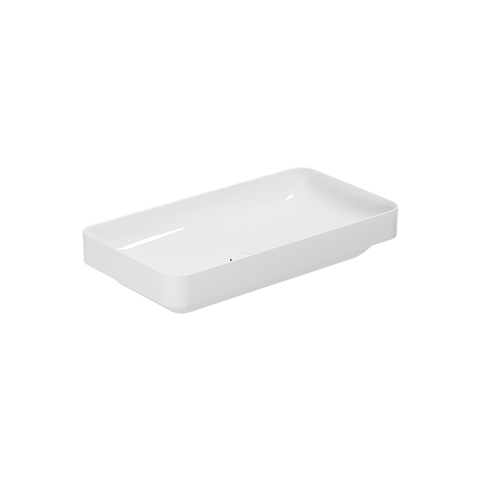 Azzurra Elegance Soft Раковина накладная/полувстраиваемая, 75x40xH14 см, без отв., цвет: Bianco lucido