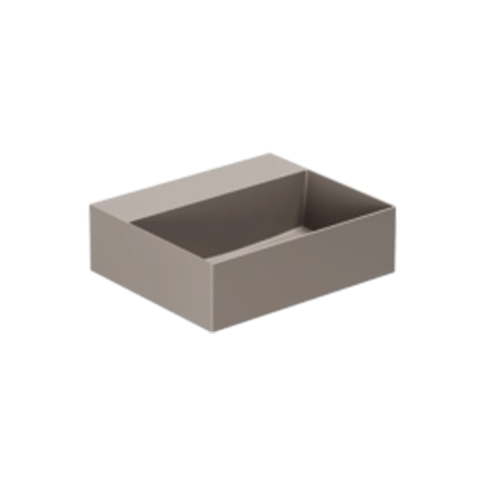 Azzurra Elegance Squared Раковина подвесная/накладная, 42x35xH12,5 см, без отв., цвет: Tortora