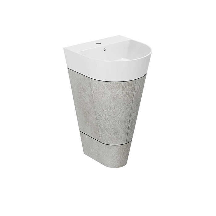 Azzurra Forma Тумба напольная 50х47х84.5см, с 2 дверцами, с раковиной, цвет: Cement