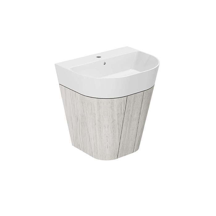 Azzurra Forma Тумба подвесная 60х47х64.5см, с 2 дверцами, с раковиной, цвет: Olmo bianco