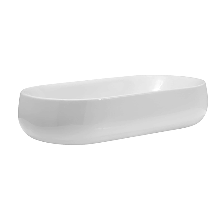 Azzurra Nuvola Раковина 75x40xH16 см, без отв., цвет: Bianco lucido