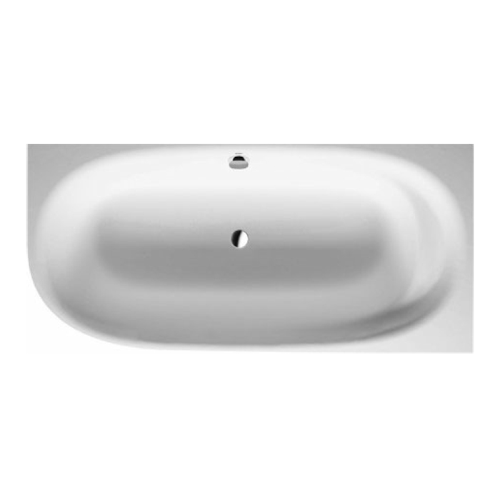 Duravit Cape Cod Ванна угол справа 190x90см с бесшовной панелью и ножками, с одним наклоном для спины, цвет: белый