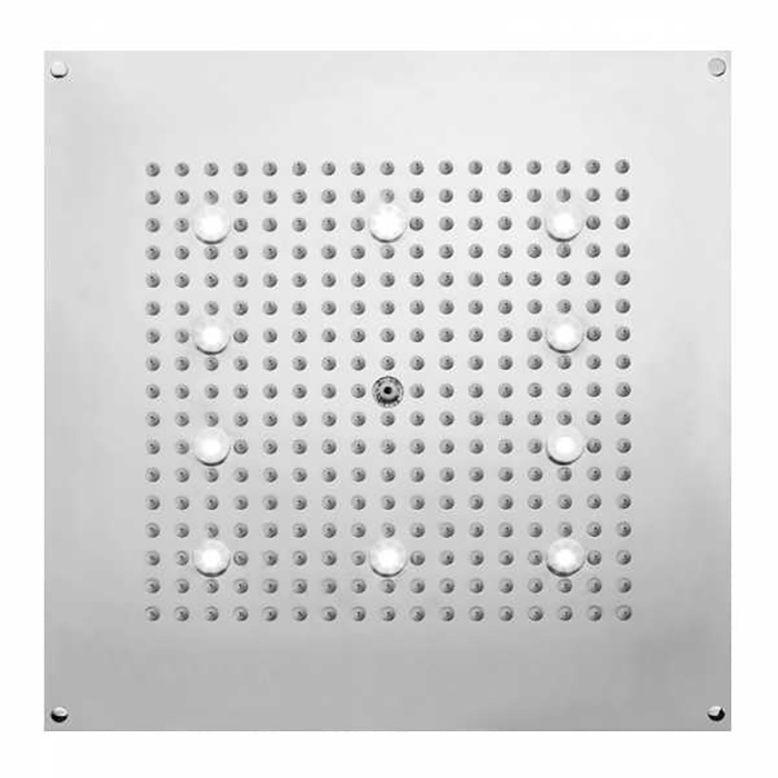 BOSSINI DREAM-CUBE Верхний душ 470 x 470 мм, с 10 LED (белый), блок питания/управления, цвет: Никель шлифованный