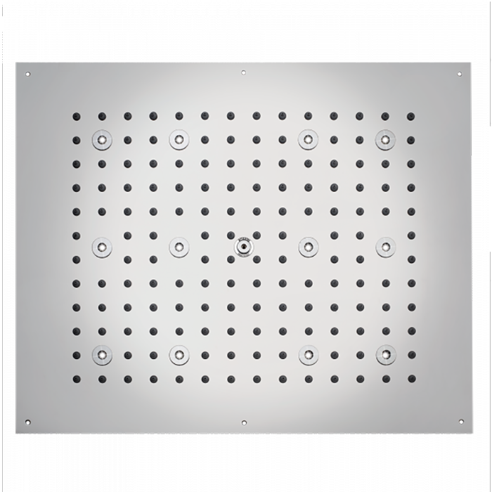 BOSSINI DREAM-RECTANGULAR Верхний душ 570x470 мм, с 12 LED (белый), блок питания/управления, цвет: хром