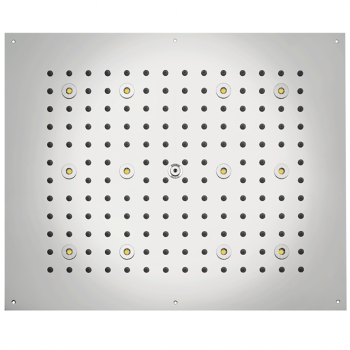 BOSSINI DREAM-RECTANGULAR Верхний душ 570x470 мм, с 12 LED RGB, блок питания/управления, Cromoterapia, цвет: хром