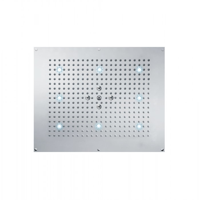 BOSSINI Dream Верхний душ 570 x 470 мм, с 8 LED RGB, 2 режима (дождь, распыление), блок питания/управления, Cromoterapia, цвет: хром