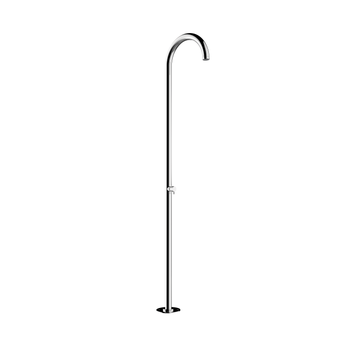 Bossini Mont Blanc Душевая колонна  из стали INOX, верхний душ 54см с подкл. в пол с встроенной частью, цвет: хром