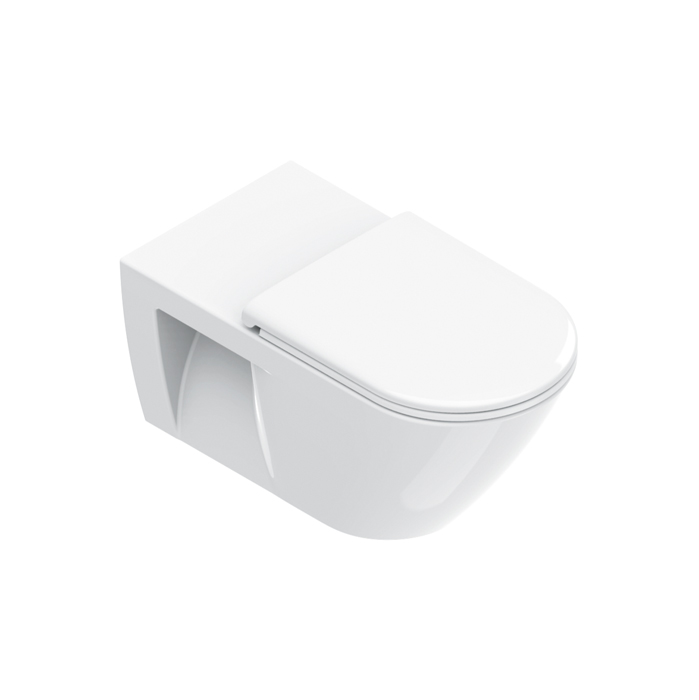Catalano Comfort Унитаз подвесной 70х37см., смыв Tornado, покрытие Cataglaze+, цвет: белый глянцевый