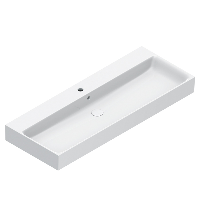 Catalano Premium Раковина 120x47см, с 1 отв., цвет: белый глянцевый