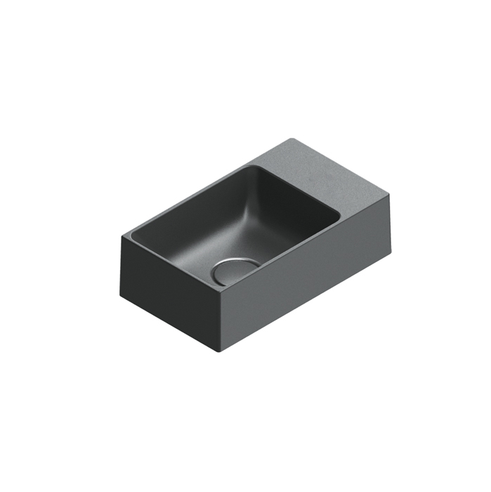 Catalano Premium Раковина 40x23см, без отв., цвет: черный матовый