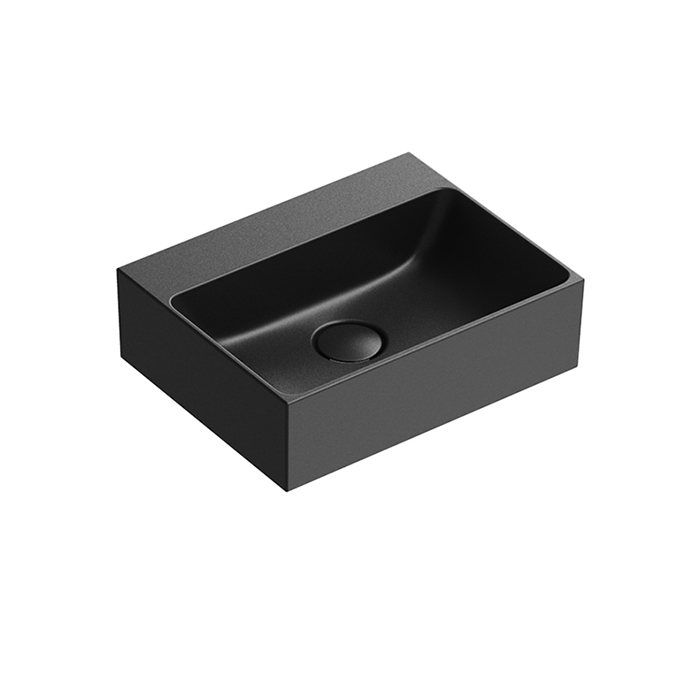 Catalano Premium Раковина 40x32см, без отв., цвет: черный матовый