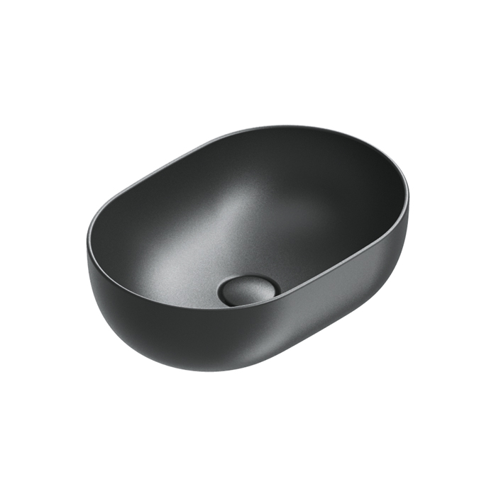 Catalano Sfera Раковина 50x35см накладная, без отв., цвет: черный матовый