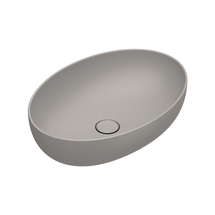 Catalano Sfera Раковина 60x42см накладная, без перелива, без отв., цвет: Tortora Satinato