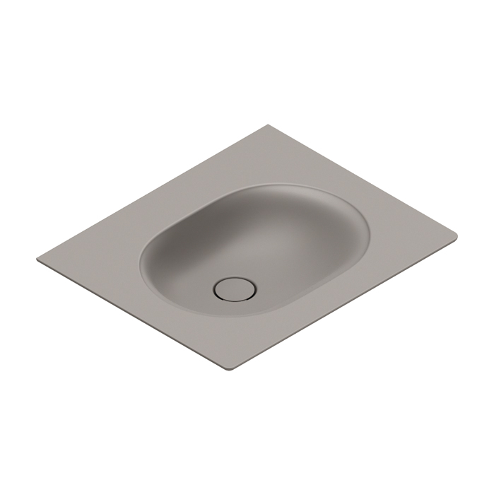 Catalano Sfera Раковина консоль 60x50см, без отв., цвет: Tortora Satinato