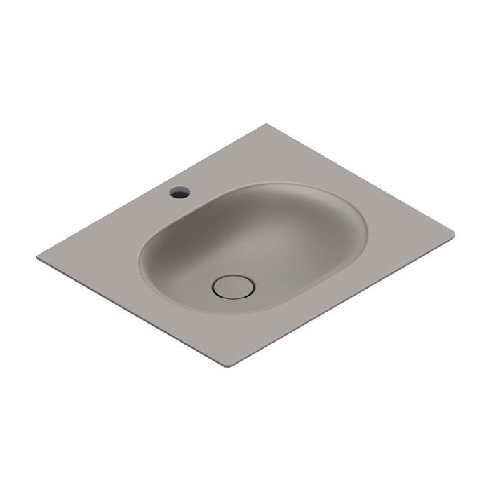 Catalano Sfera Раковина консоль 60x50см, с 1 отв., цвет: Tortora Satinato