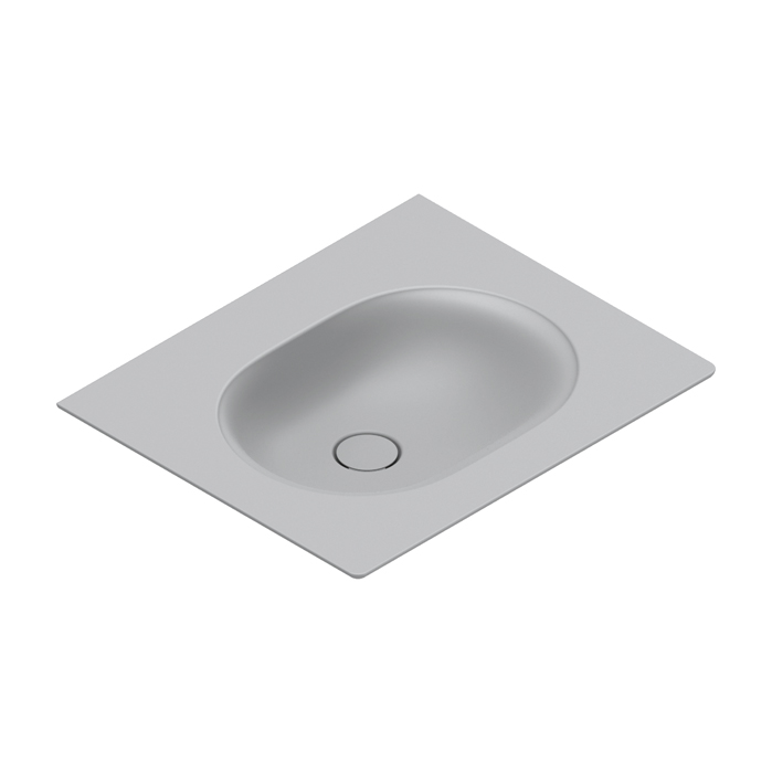 Catalano Sfera Раковина консоль 60x50см, без отв., цвет: Cemento Satinato