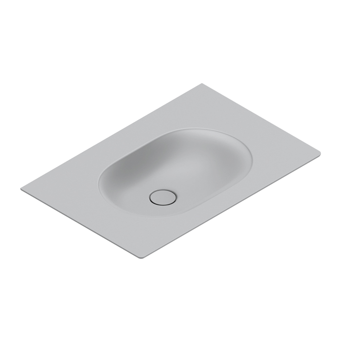 Catalano Sfera Раковина консоль 75x50см, без отв., цвет: Cemento Satinato