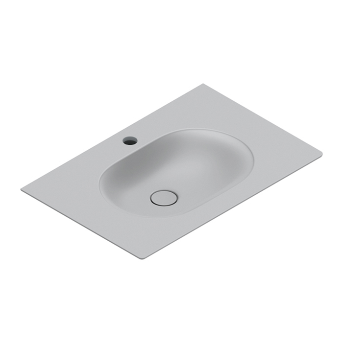 Catalano Sfera Раковина консоль 75x50см, с 1 отв., цвет: Cemento Satinato