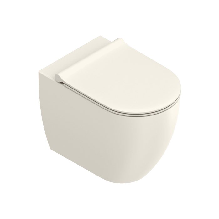 Catalano Sfera Унитаз напольный 54x35см, безободковый, смыв Tornado, покрытие Twinglaze+, цвет: Lino Satinato