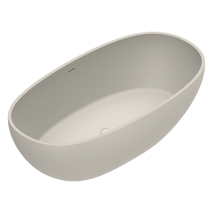 Catalano Solid Ванна отдельностоящая 176х91хh52см, с переливом, сифон в комплекте, цвет: Sabbia Satinato