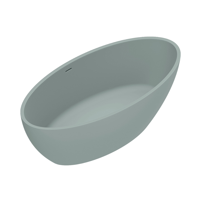 Catalano Solid Ванна отдельностоящая 165x80хh52см, с переливом, сифон в комплекте, цвет: Aqua Satinato