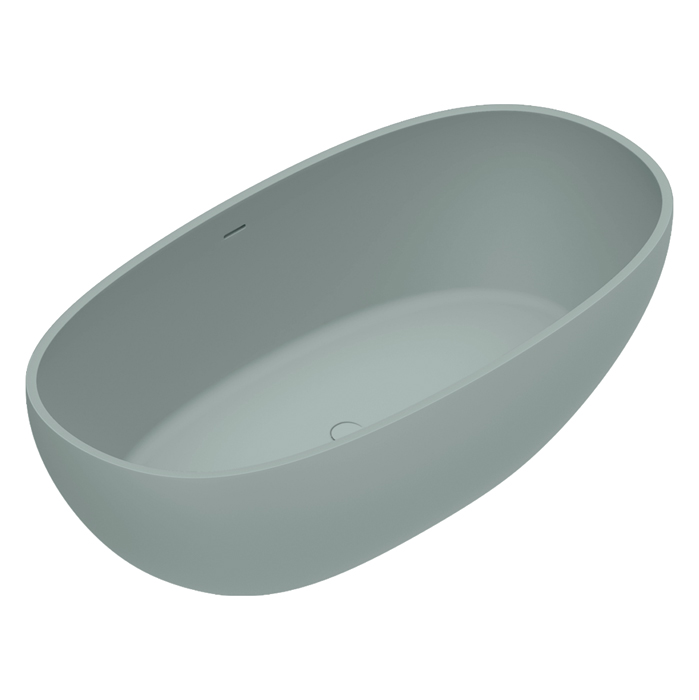 Catalano Solid Ванна отдельностоящая 176х91х52см, с переливом, сифон в комплекте, цвет: Aqua Satinato