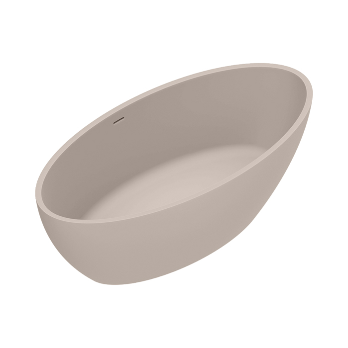 Catalano Solid Ванна отдельностоящая 165x80хh52см, с переливом, сифон в комплекте, цвет: Seta Satinato