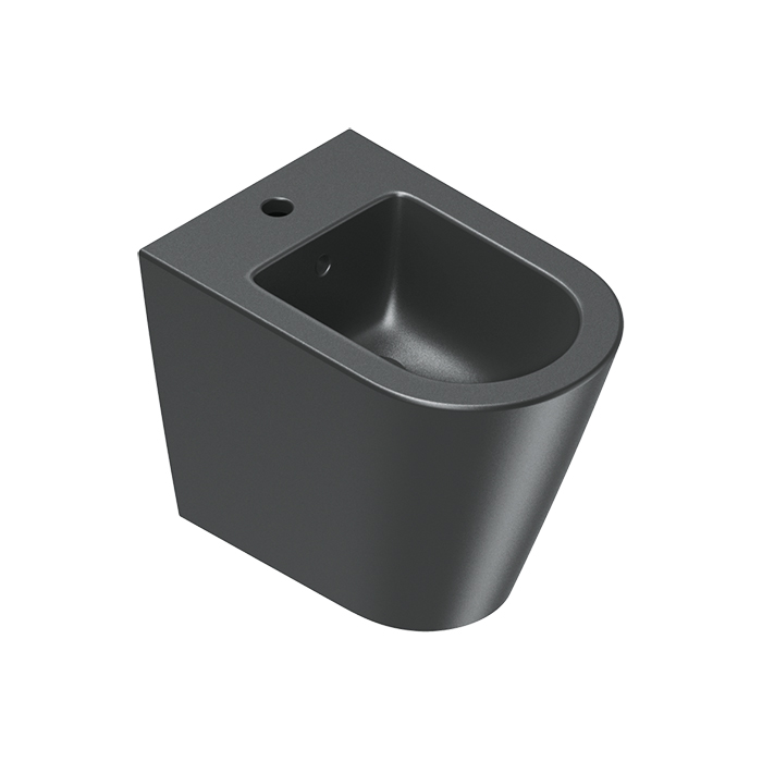 Catalano Zero Биде напольное 55x35см, с 1 отв., цвет: черный матовый