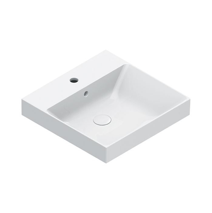 Catalano Zero Раковина 50x50см, с 1 отв., цвет: белый глянцевый