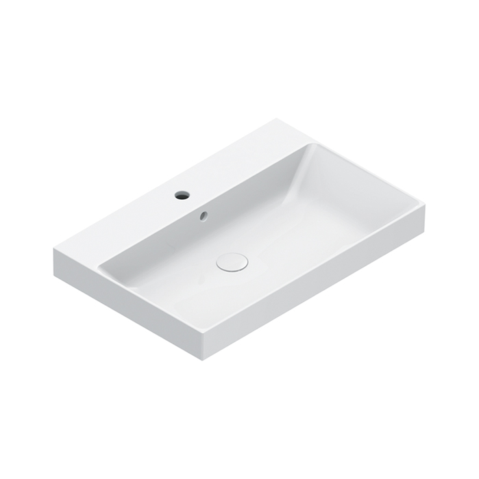 Catalano Zero Раковина 75x50см, с 1 отв., цвет: белый глянцевый