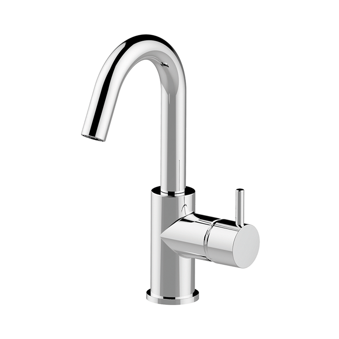 Cisal Less New Смеситель для раковины, на 1 отв., с донным клапаном, цвет: хром