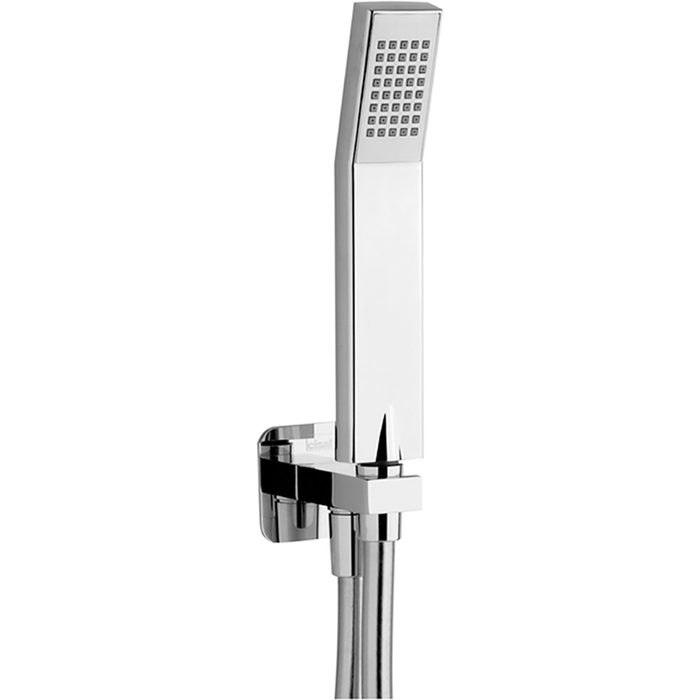CISAL Shower Душевой гарнитур:ручная лейка,шланг 150 см,вывод с держателем, цвет: хром